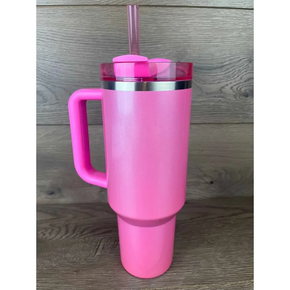 New 2024 Stanley x Starbucks Winter Pink 40oz Tumbler Target Exclusive -Open Box